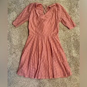 Pink Sleeved Dress